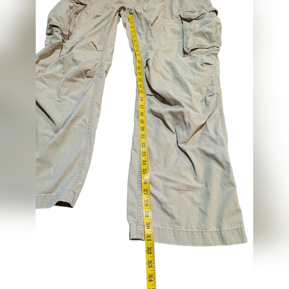 Polo Jeans Ralph Lauren Cargo Pants Military Mens 38x32 Grunge Distressed - Picture 10 of 10
